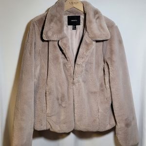Forever 21+ Faux Fur Jacket - Latte